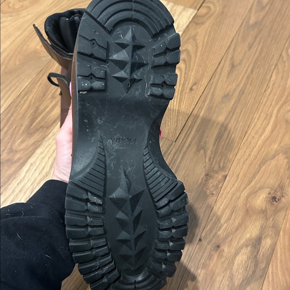 Prada Men’s Leather Lug Sole Combat Boots – US 11 – Made in Italy - Picture 2 of 5